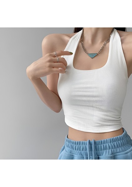 Kadın Çapraz Kolsuz 3 Lü Adet Fitilli Crop Basıc Atlet Bluz fırsatları