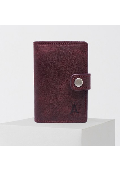 Otomatik Mekanizmalı Patlı Deri Kartlık Cüzdan