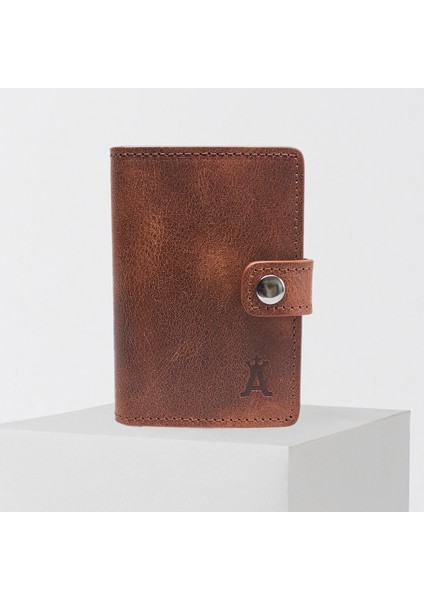 Otomatik Mekanizmalı Patlı Deri Kartlık Cüzdan