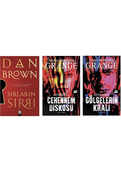 Sirlarin Sirri + Cehennem Diskosu + Golgelerin Krali=(3 Kitap)