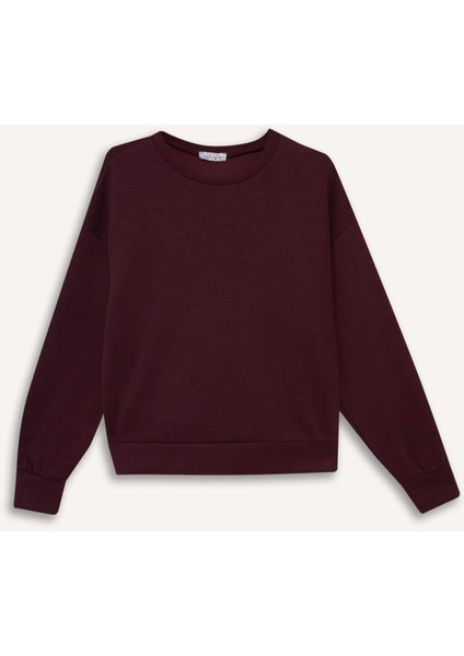 Bisiklet Yaka Modal Sweatshirt G2913AX25AU