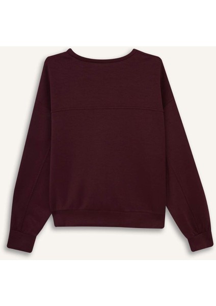 Bisiklet Yaka Modal Sweatshirt G2913AX25AU