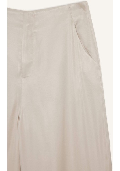 Regular Fit Cepli Bilek Boy Saten Pantolon G2965AX25AU