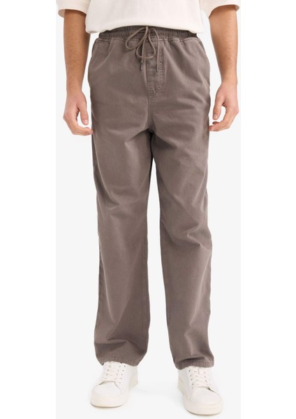 Beli Bağcıklı Cepli Düz Paça Pantolon G3162AX25AU