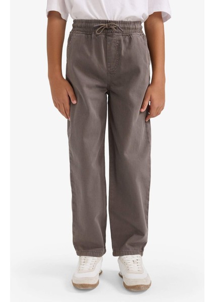 Erkek Çocuk Baggy Fit Standart Paça Gabardin Pantolon