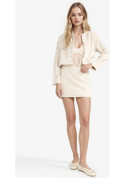 Coool Normal Bel Süet Mini Etek G3262AX25AU