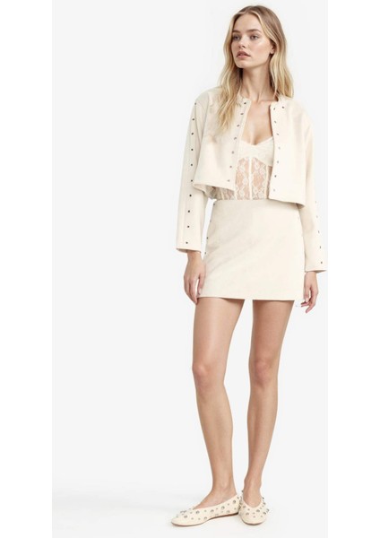 Coool Normal Bel Süet Mini Etek G3262AX25AU