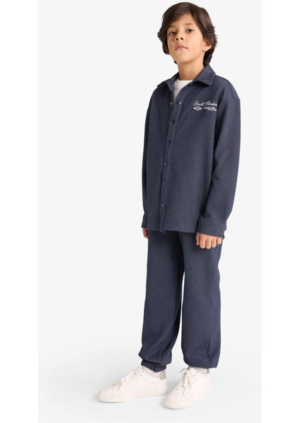 Erkek Çocuk Oversize Geniş Kalıp Beli Lastikli Eşofman Altı G3274A825WN