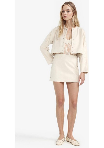 Coool Normal Bel Süet Mini Etek G3262AX25AU