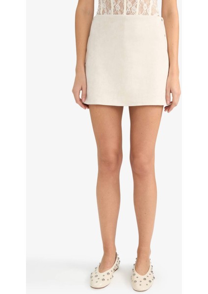 Coool Normal Bel Süet Mini Etek G3262AX25AU