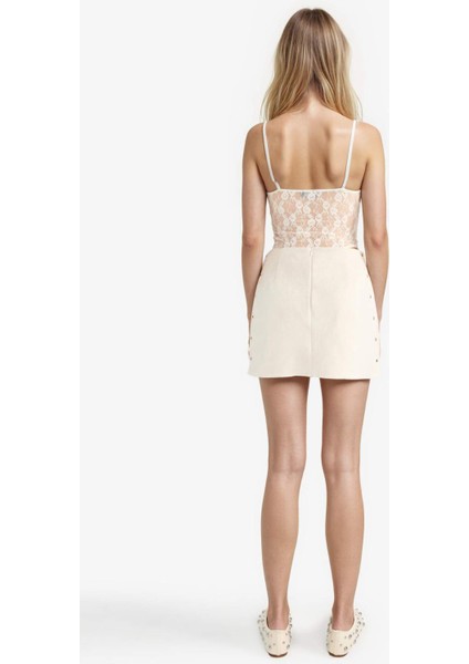 Coool Normal Bel Süet Mini Etek G3262AX25AU