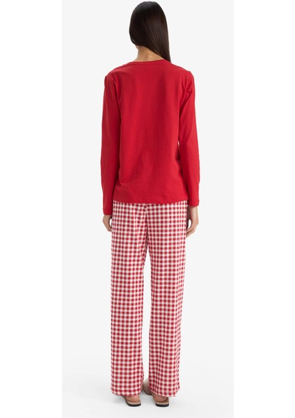 Yılbaşı Temalı Regular Fit Uzun Kollu Üst Uzun Alt G0232AX25WN