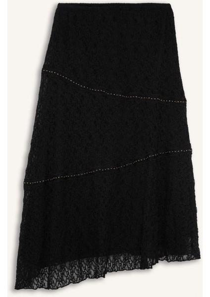 A Kesim Normal Bel Dantel Midi Etek G3291AX25AU