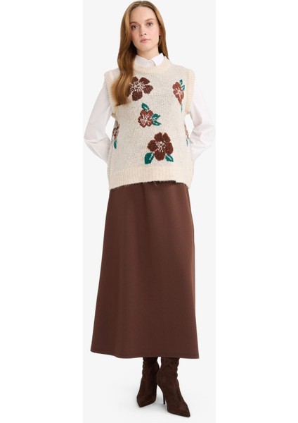 A Kesim Krep Maxi Etek A4706AX25WN