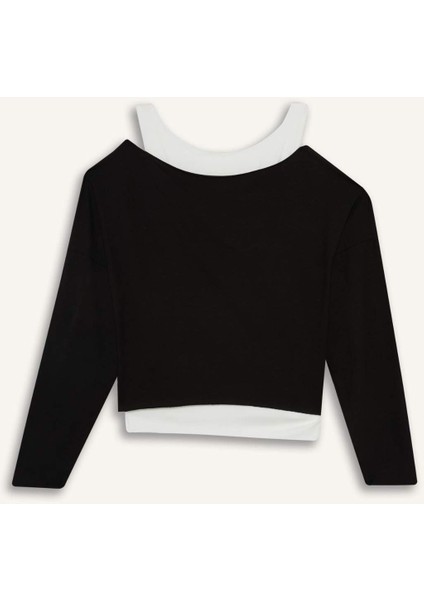 Regular Fit Kayık Yaka Modal Sweatshirt G3333AX25WN