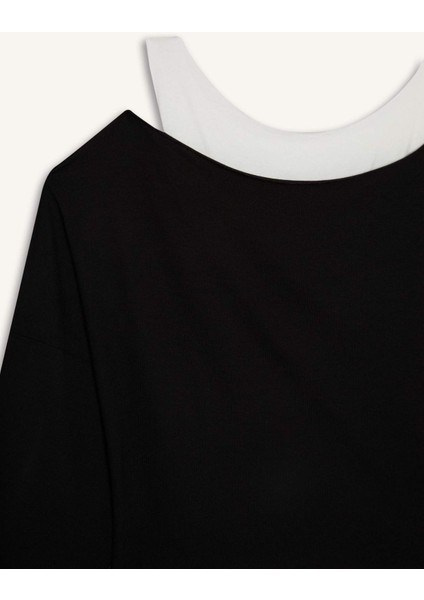 Regular Fit Kayık Yaka Modal Sweatshirt G3333AX25WN