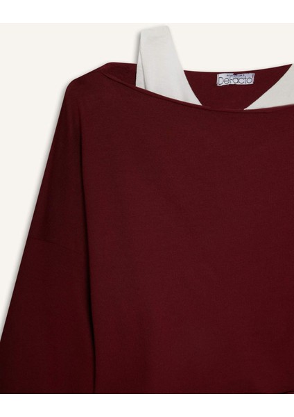 Regular Fit Kayık Yaka Modal Sweatshirt G3333AX25WN