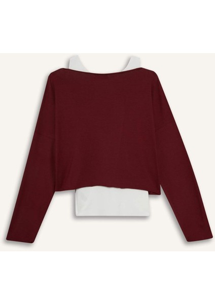 Regular Fit Kayık Yaka Modal Sweatshirt G3333AX25WN