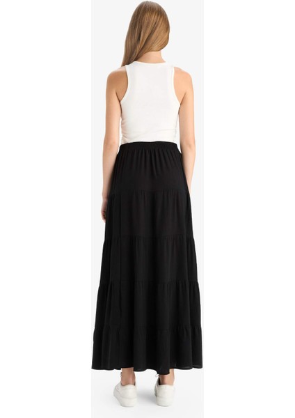 A Form Normal Bel Krinkıl Viskon Maxi Etek G3071AX25AU
