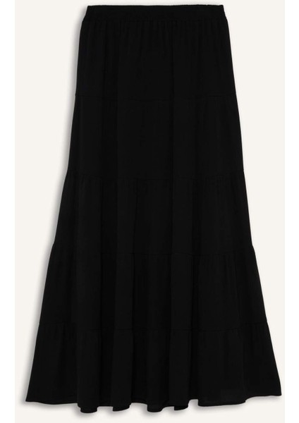 A Form Normal Bel Krinkıl Viskon Maxi Etek G3071AX25AU