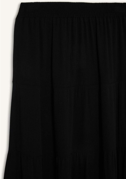 A Form Normal Bel Krinkıl Viskon Maxi Etek G3071AX25AU