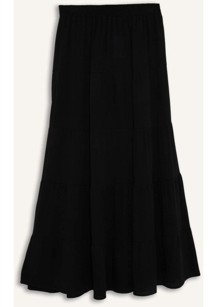 A Form Normal Bel Krinkıl Viskon Maxi Etek G3071AX25AU