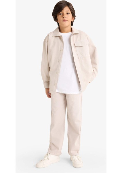 Erkek Çocuk Beli Lastikli Gabardin Pantolon G3642A825AU