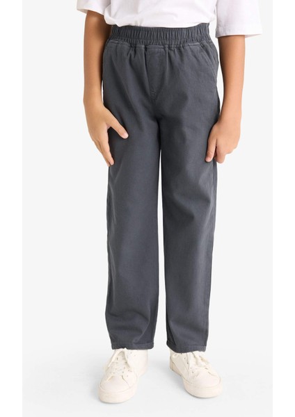 Erkek Çocuk Beli Lastikli Gabardin Pantolon G3642A825AU