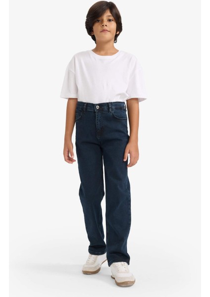 Erkek Çocuk Straight Fit Düz Paça Jean Pantolon G3422A825CW