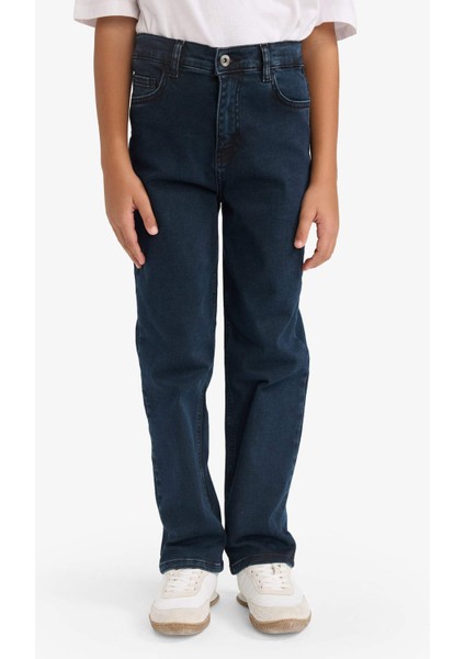 Erkek Çocuk Straight Fit Düz Paça Jean Pantolon G3422A825CW