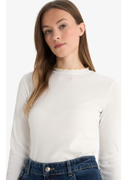 Fitilli Kaşkorse Uzun Kollu Tunik