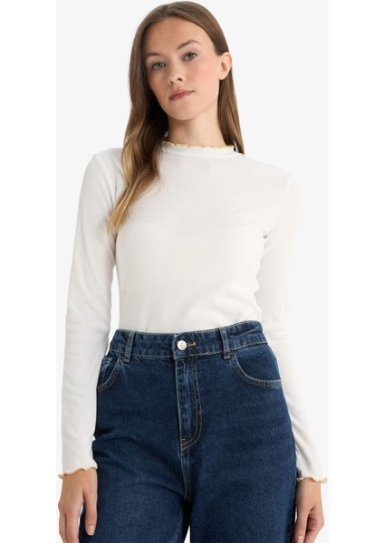 Fitilli Kaşkorse Uzun Kollu Tunik