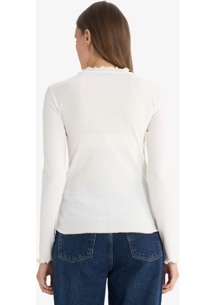 Fitilli Kaşkorse Uzun Kollu Tunik