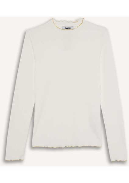 Fitilli Kaşkorse Uzun Kollu Tunik