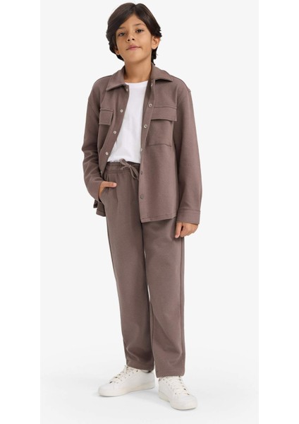 Erkek Çocuk Beli Lastikli Standart Paça Pantolon G3727A825AU