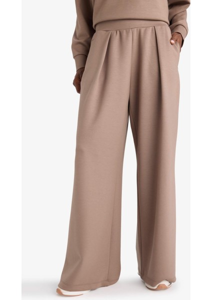 Fit Wide Leg Geniş Paça Standart Boy Modal Eşofman Altı