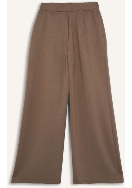 Fit Wide Leg Geniş Paça Standart Boy Modal Eşofman Altı