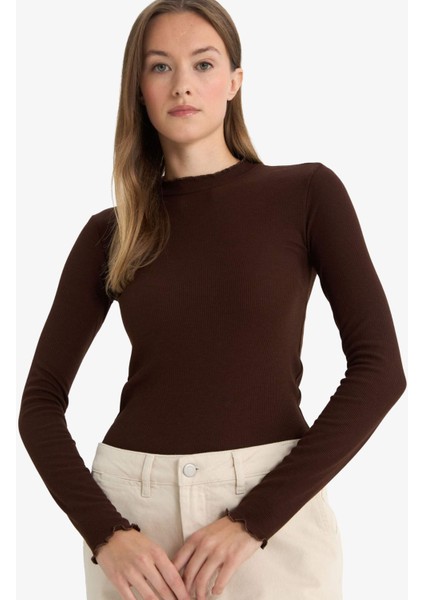 Fitilli Kaşkorse Uzun Kollu Tunik E9540AX25WN