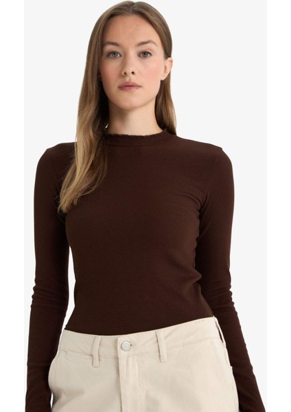 Fitilli Kaşkorse Uzun Kollu Tunik E9540AX25WN