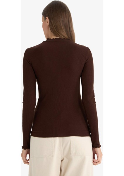 Fitilli Kaşkorse Uzun Kollu Tunik E9540AX25WN