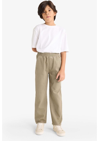 Erkek Çocuk Beli Lastikli Gabardin Pantolon G3642A825AU