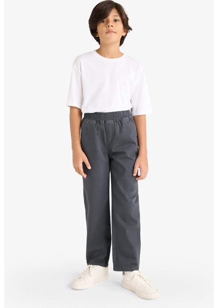 Erkek Çocuk Beli Lastikli Gabardin Pantolon G3642A825AU