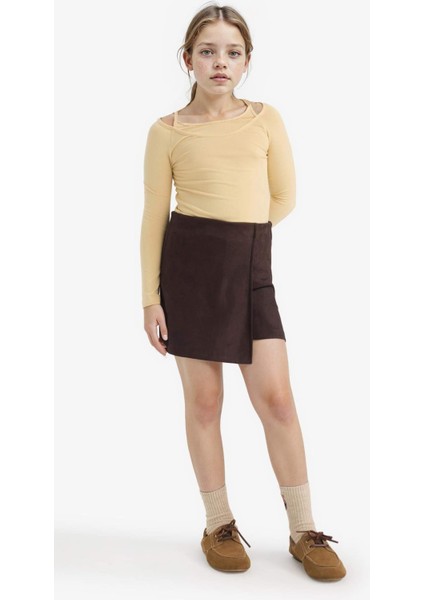 Kız Çocuk Süet Şort Etek G3783A825WN