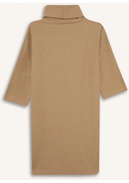 Balıkçı Yaka Yarım Kollu Mini Elbise G3793AX25WN