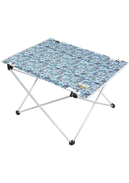 Ultralight Katlanır Kamp Masası, Hafif Rahat Taşınır Piknik Kamp Masası Orta - Dino Island