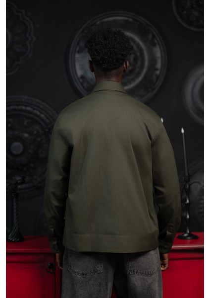 Oversize Çift Kapak Cepli Ince Kanvas Kumaş Astarsız Gömlek fırsatları