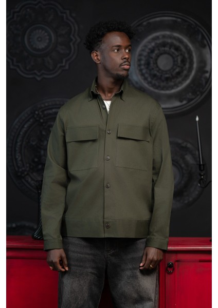 Oversize Çift Kapak Cepli Ince Kanvas Kumaş Astarsız Gömlek indirimleri