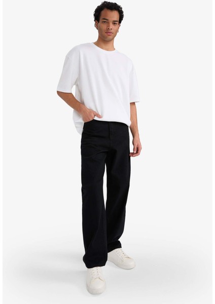 Baggy Fit Geniş Paça Jean Pantolon E5388AX25AU