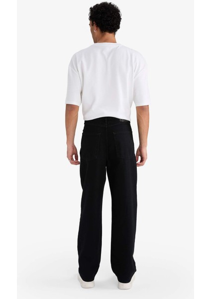 Baggy Fit Geniş Paça Jean Pantolon E5388AX25AU