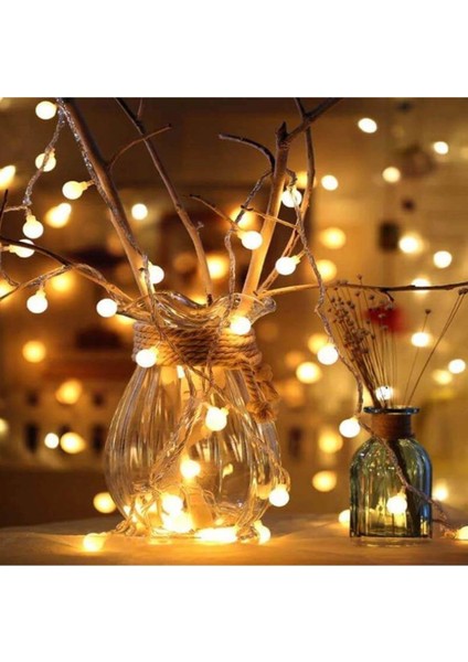 Yılbaşı Top LED Pilli Gün Işığı Dekor Lambası 3 Metre fiyatları